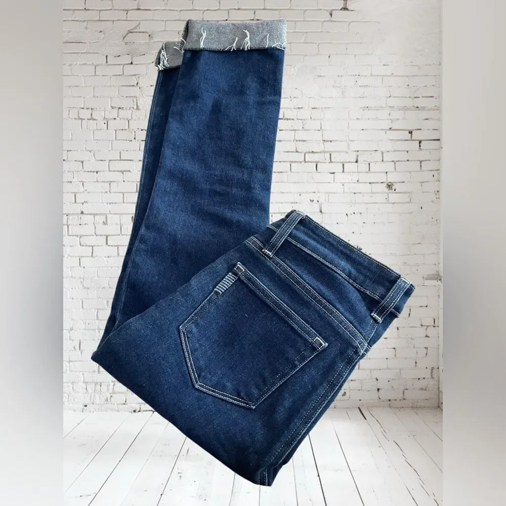PAIGE Raw‎ Hem Ankle Jeans Size 25” RUN BIG